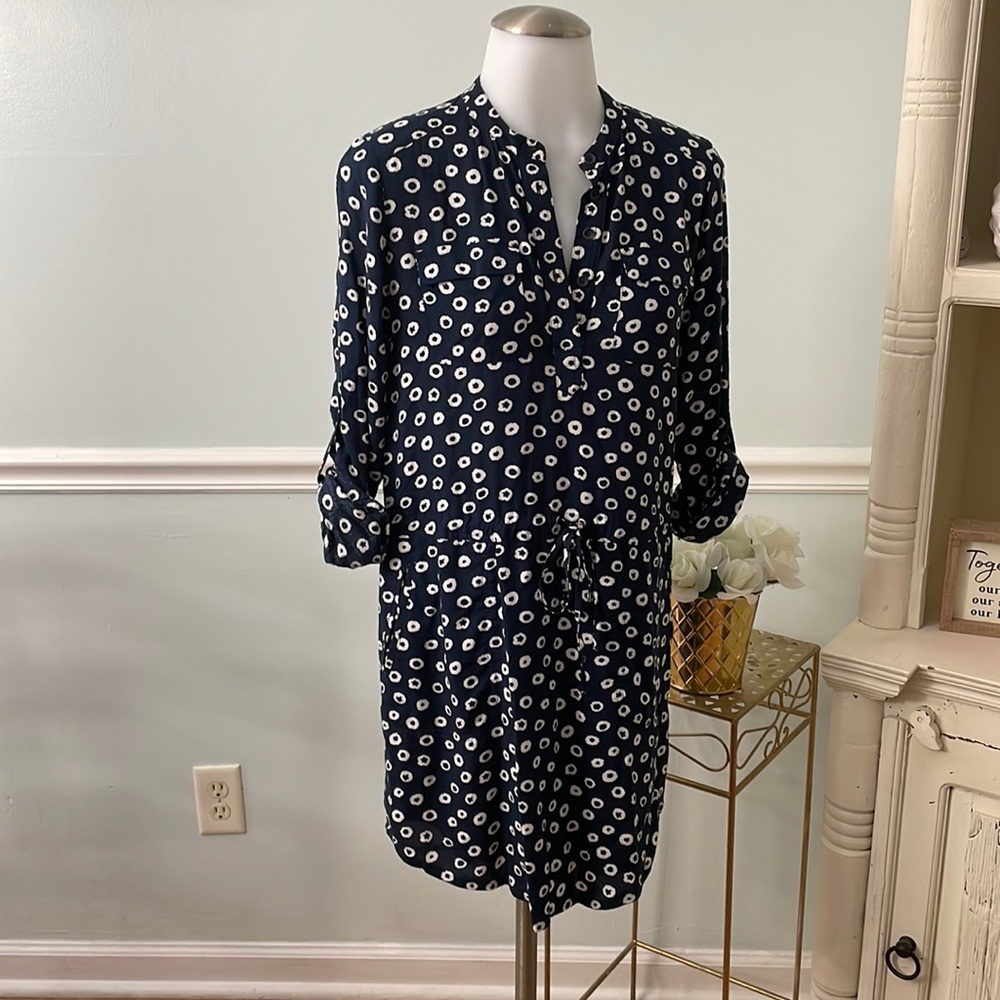 LOFT blue navy dress size xxsp petites